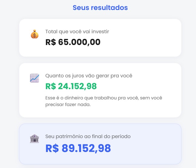 Calculadora de juros compostos